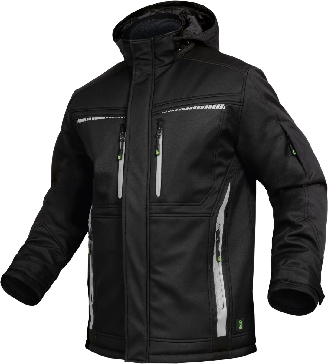 Leibwächter FLEXI05, Winter-Softshelljacke Flex Line | schwarz, XXL