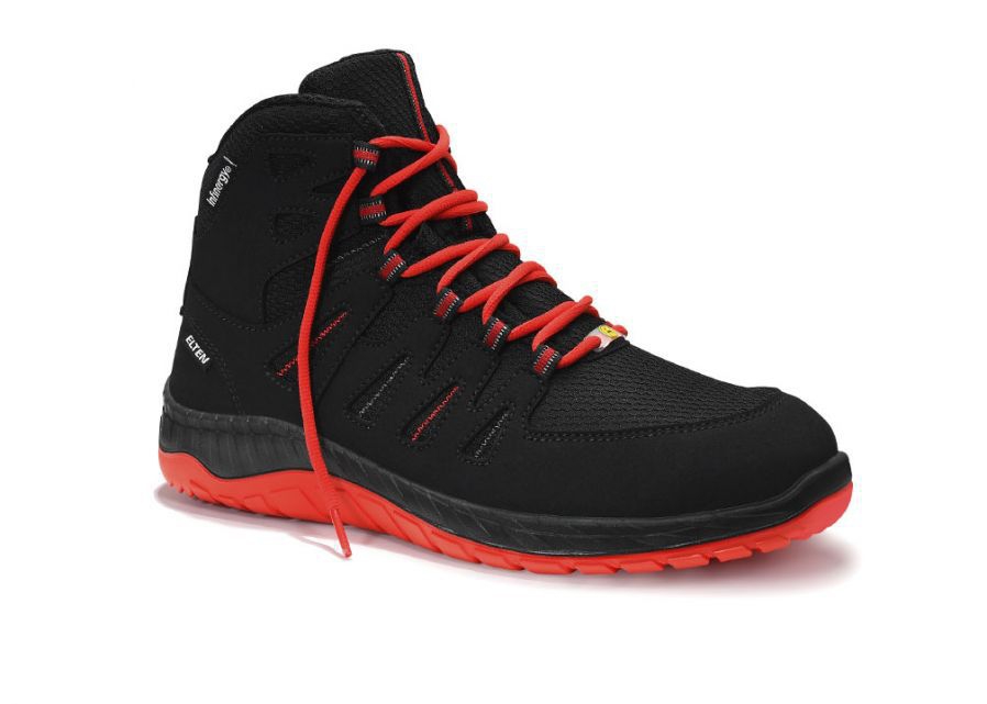 Hochschuh "Elten Maddox black-red Mid", S3, ESD