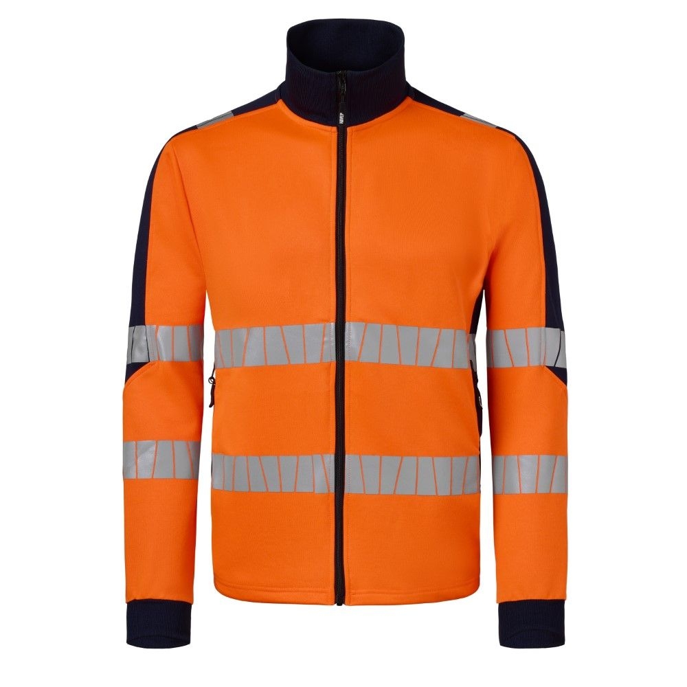 Sweatvest HAVEP® High Visibility+ | 10081 | warn orange/marineblau | Gr:L