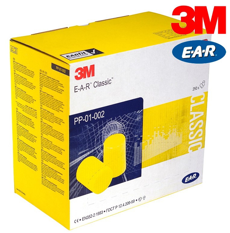 Gehörschutzstöpsel "3M E-A-R", paarweise verpackt, 250 Paar