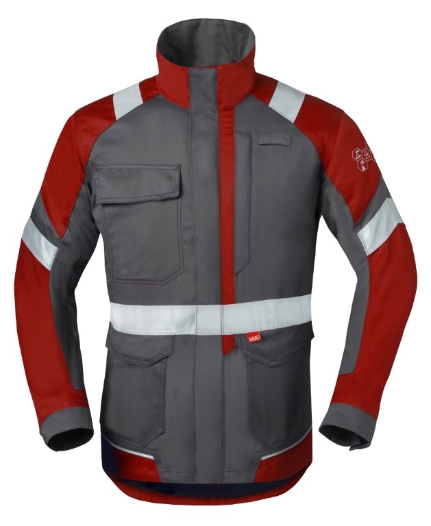 Arbeitsjacke HAVEP® 5-Safety Image+ | 50285 | Kohlengrau/rot | Gr:44
