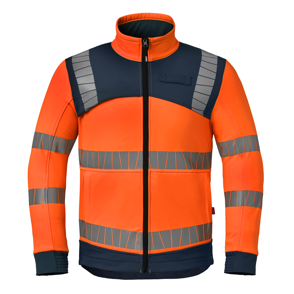 Softshell Jacke HAVEP® High Visibility+ | 50413 | warnorange/indigoblau | Gr:L