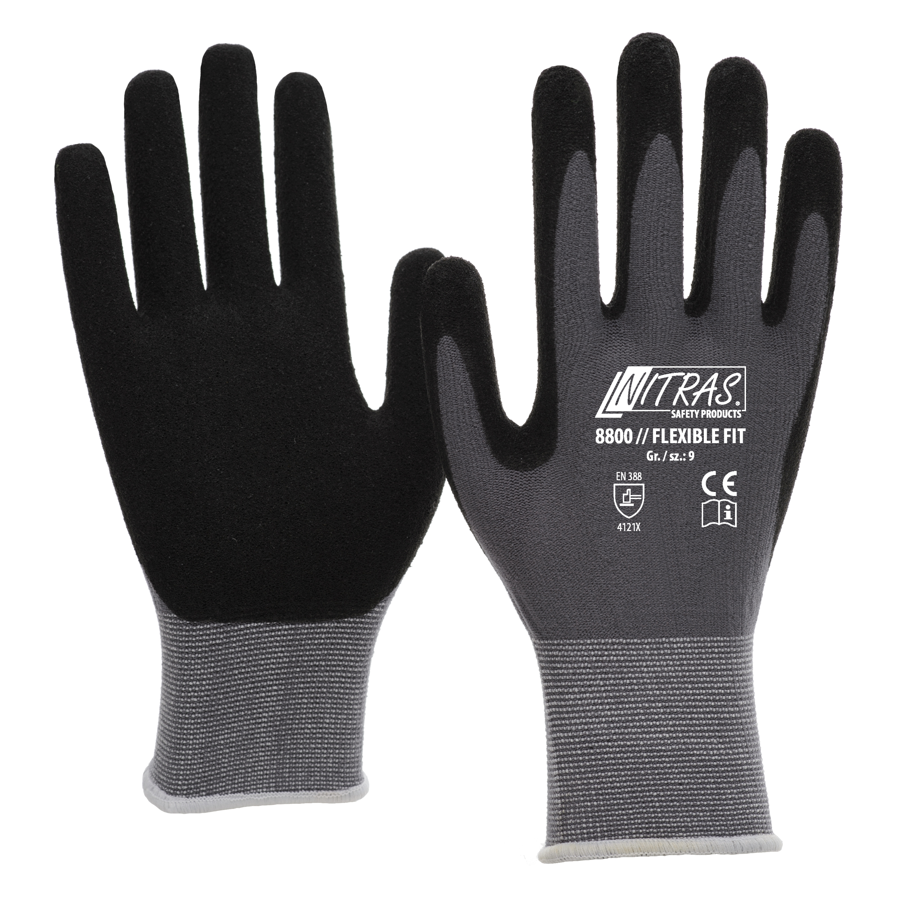 Handschuhe "Nitras Flexible Fit", schwarz