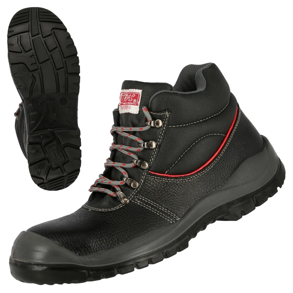 NITRAS STEP MID, S3 Sicherheitsstiefel, halbhoch, schwarz, EN ISO 20345