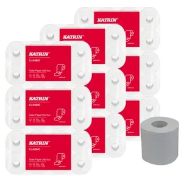 Toilettenpapier 3-lg., 72 Rollen/á 250 Blatt