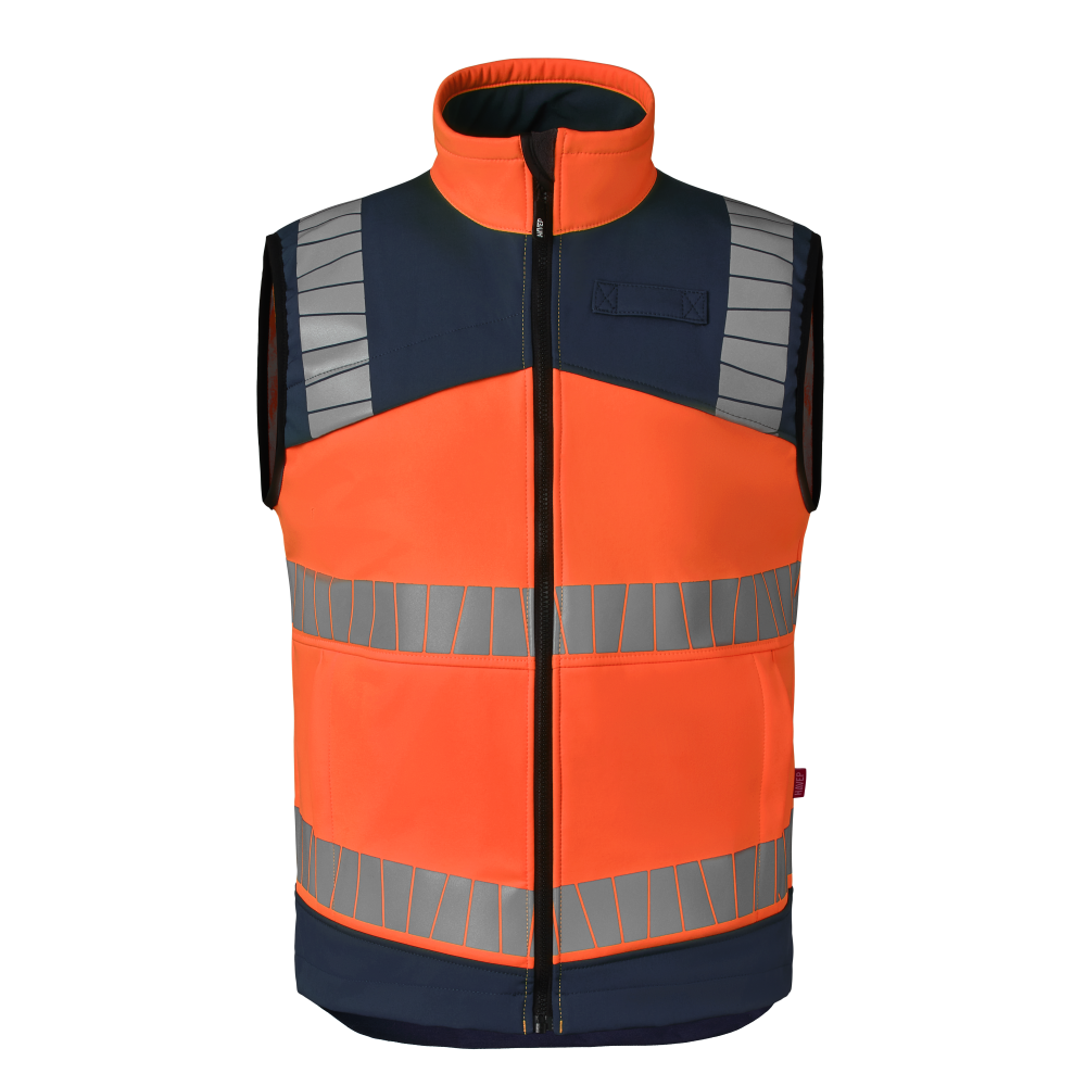 Bodywarmer HAVEP® High Visibility+ | 50415 | warnorange/indigoblau | Gr:L