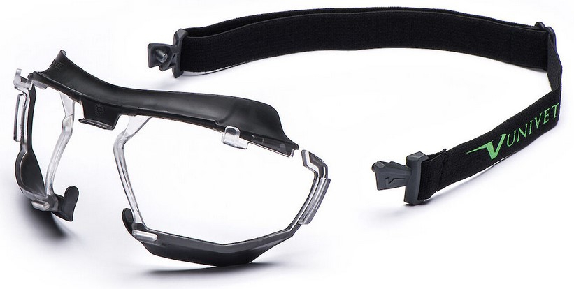 Schutzbrille "Univet 5X1 - Kit Hybrid"