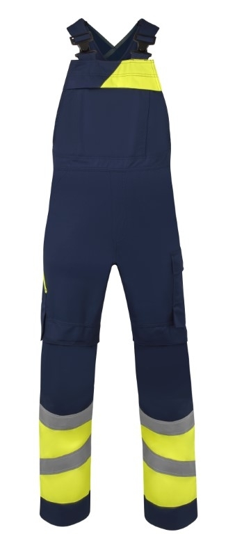 Latzhose HAVEP® High Visibility+ | 20446 | marineblau/warngelb | Gr:46