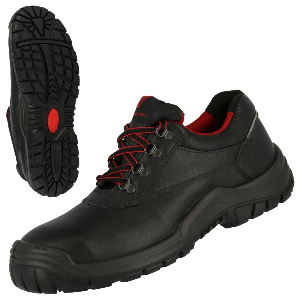 NITRAS POWER STEP, S3 HRO SRC Sicherheitshalbschuhe, schwarz, EN ISO 20345, DGUV Regel 112-191