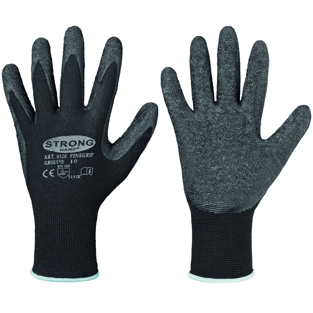 Handschuhe "Finegrip Stronghand", schwarz, Cat II