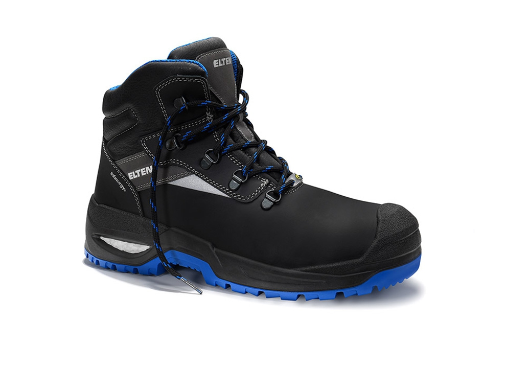 Hochschuh "ELTEN Stefano XXSG Black-Blue Mid", S3, ESD