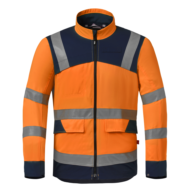 Arbeitsjacke HAVEP® High Visibility+ | 50429 | warn orange/marineblau | Gr:L